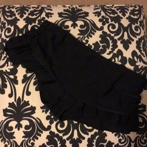 Black skirted bikini bottom